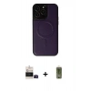 MARSİLYAN™- iPhone 14 Pro Max Kılıf Zirve Işık Serisi - Siyah Joko Magic 5D Hayalet Cam + Siyah Bilvis Titan Kamera Lens
