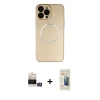 MARSİLYAN™- iPhone 14 Pro Max Kılıf Zirve Klasik Prime - Siyah 6D Mat Seramik Hayalet Nano Ekran Koruyucu + Bilvis Titan Kamera Lens - GS