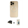 MARSİLYAN™- iPhone 14 Pro Max Kılıf Zirve Klasik Prime - Siyah 6D Mat Seramik Hayalet Nano Ekran Koruyucu + Raze Metal Kamera Lens - GD