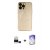 MARSİLYAN™- iPhone 14 Pro Max Kılıf Zirve Klasik Prime - Siyah Bilvis 5in1 3D Magic Cam Ekran Koruyucu + Bilvis Titan Kamera Lens - SH