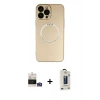 MARSİLYAN™- iPhone 14 Pro Max Kılıf Zirve Klasik Prime - Siyah Bilvis Hayalet Cam Ekran Koruyucu + Bilvis Titan Kamera Lens - GS