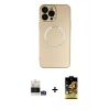 MARSİLYAN™- iPhone 14 Pro Max Kılıf Zirve Klasik Prime - Siyah Buffer Cam Ekran Koruyucu + Bilvis Titan Kamera Lens - GS