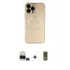 MARSİLYAN™- iPhone 14 Pro Max Kılıf Zirve Klasik Prime - Siyah Joko Magic 5D Hayalet Cam + Bilvis Titan Kamera Lens - GS