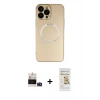 MARSİLYAN™- iPhone 14 Pro Max Kılıf Zirve Klasik Prime - Siyah Mat Seramik Nano Ekran Koruyucu + Bilvis Titan Kamera Lens - DNMR