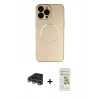 MARSİLYAN™- iPhone 14 Pro Max Kılıf Zirve Klasik Prime - Siyah Mat Seramik Nano Ekran Koruyucu + Raze Metal Kamera Lens - GS