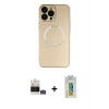 MARSİLYAN™- iPhone 14 Pro Max Kılıf Zirve Klasik Prime - Siyah Polymer Nano Ekran Koruyucu + Bilvis Titan Kamera Lens - GS