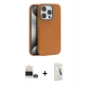 MARSİLYAN™- iPhone 14 Pro Max Kılıf Zirve Modern Prime - Şeffaf Pasifik Cam Ekran Koruyucu + Bilvis Titan Kamera Lens - GD