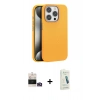 MARSİLYAN™- iPhone 14 Pro Max Kılıf Zirve Modern Prime - Şeffaf Pasifik Cam Ekran Koruyucu + Bilvis Titan Kamera Lens - GD
