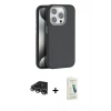 MARSİLYAN™- iPhone 14 Pro Max Kılıf Zirve Modern Prime - Şeffaf Pasifik Cam Ekran Koruyucu + Raze Metal Kamera Lens - GS