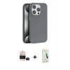 MARSİLYAN™- iPhone 14 Pro Max Kılıf Zirve Modern Prime - Şeffaf Pasifik Cam Ekran Koruyucu + Bilvis Titan Kamera Lens - SH
