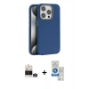MARSİLYAN™- iPhone 14 Pro Max Kılıf Zirve Modern Prime - Şeffaf Royal Nano Ekran Koruyucu + Bilvis Titan Kamera Lens - GS