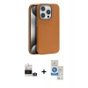 MARSİLYAN™- iPhone 14 Pro Max Kılıf Zirve Modern Prime - Şeffaf Royal Nano Ekran Koruyucu + Bilvis Titan Kamera Lens - GS