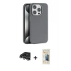 MARSİLYAN™- iPhone 14 Pro Max Kılıf Zirve Modern Prime - Siyah 6D Mat Seramik Hayalet Nano Ekran Koruyucu + Raze Metal Kamera Lens - GS
