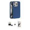 MARSİLYAN™- iPhone 14 Pro Max Kılıf Zirve Modern Prime - Siyah Bilvis 3D Mat Cam Ekran Koruyucu + Bilvis Titan Kamera Lens - GD