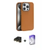 MARSİLYAN™- iPhone 14 Pro Max Kılıf Zirve Modern Prime - Siyah Bilvis 5in1 3D Magic Cam Ekran Koruyucu + Raze Metal Kamera Lens - GD