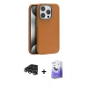MARSİLYAN™- iPhone 14 Pro Max Kılıf Zirve Modern Prime - Siyah Bilvis 5in1 5D Magic Hayalet Cam Ekran Koruyucu + Raze Metal Kamera Lens - GS