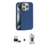 MARSİLYAN™- iPhone 14 Pro Max Kılıf Zirve Modern Prime - Siyah Bilvis Hayalet Cam Ekran Koruyucu + Bilvis Titan Kamera Lens - GD
