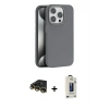 MARSİLYAN™- iPhone 14 Pro Max Kılıf Zirve Modern Prime - Siyah Bilvis Hayalet Cam Ekran Koruyucu + Raze Metal Kamera Lens - GD