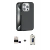 MARSİLYAN™- iPhone 14 Pro Max Kılıf Zirve Modern Prime - Siyah Bilvis Hayalet Cam Ekran Koruyucu + Bilvis Titan Kamera Lens - SH
