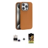 MARSİLYAN™- iPhone 14 Pro Max Kılıf Zirve Modern Prime - Siyah Buffer Cam Ekran Koruyucu + Bilvis Titan Kamera Lens - DNMR
