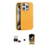 MARSİLYAN™- iPhone 14 Pro Max Kılıf Zirve Modern Prime - Siyah Buffer Cam Ekran Koruyucu + Bilvis Titan Kamera Lens - DNMR