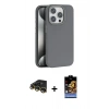 MARSİLYAN™- iPhone 14 Pro Max Kılıf Zirve Modern Prime - Siyah Buffer Hayalet Cam Ekran Koruyucu + Raze Metal Kamera Lens - GD