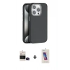 MARSİLYAN™- iPhone 14 Pro Max Kılıf Zirve Modern Prime - Siyah Joko 5D Cam + Bilvis Titan Kamera Lens - SH