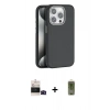 MARSİLYAN™- iPhone 14 Pro Max Kılıf Zirve Modern Prime - Siyah Joko Magic 5D Hayalet Cam + Bilvis Titan Kamera Lens - SH