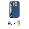 MARSİLYAN™- iPhone 14 Pro Max Kılıf Zirve Modern Prime - Siyah Mat Seramik Nano Ekran Koruyucu + Bilvis Titan Kamera Lens - GS