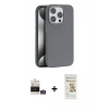 MARSİLYAN™- iPhone 14 Pro Max Kılıf Zirve Modern Prime - Siyah Mat Seramik Nano Ekran Koruyucu + Bilvis Titan Kamera Lens - GS