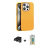 MARSİLYAN™- iPhone 14 Pro Max Kılıf Zirve Modern Prime - Siyah Polymer Nano Ekran Koruyucu + Raze Metal Kamera Lens - GS
