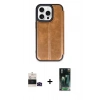 MARSİLYAN™- iPhone 14 Pro Max Kılıf Zirve Yansıma Serisi - Şeffaf 360 Full Body Arka Koruyucu + Bilvis Titan Kamera Lens - SH