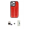 MARSİLYAN™- iPhone 14 Pro Max Kılıf Zirve Yansıma Serisi - Şeffaf Pasifik Cam Ekran Koruyucu + Bilvis Titan Kamera Lens - GS