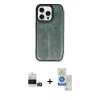 MARSİLYAN™- iPhone 14 Pro Max Kılıf Zirve Yansıma Serisi - Şeffaf Royal Nano Ekran Koruyucu + Bilvis Titan Kamera Lens - GD
