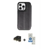 MARSİLYAN™- iPhone 14 Pro Max Kılıf Zirve Yansıma Serisi - Şeffaf Royal Nano Ekran Koruyucu + Raze Metal Kamera Lens - GD