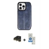 MARSİLYAN™- iPhone 14 Pro Max Kılıf Zirve Yansıma Serisi - Şeffaf Royal Nano Ekran Koruyucu + Raze Metal Kamera Lens - GD