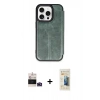 MARSİLYAN™- iPhone 14 Pro Max Kılıf Zirve Yansıma Serisi - Siyah 6D Mat Seramik Hayalet Nano Ekran Koruyucu + Bilvis Titan Kamera Lens - DNMR
