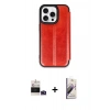 MARSİLYAN™- iPhone 14 Pro Max Kılıf Zirve Yansıma Serisi - Siyah Bilvis 3D Mat Cam Ekran Koruyucu + Bilvis Titan Kamera Lens - DNMR