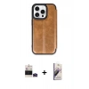 MARSİLYAN™- iPhone 14 Pro Max Kılıf Zirve Yansıma Serisi - Siyah Bilvis 3D Mat Cam Ekran Koruyucu + Bilvis Titan Kamera Lens - DNMR