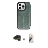 MARSİLYAN™- iPhone 14 Pro Max Kılıf Zirve Yansıma Serisi - Siyah Bilvis 3D Mat Cam Ekran Koruyucu + Raze Metal Kamera Lens - GD