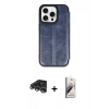 MARSİLYAN™- iPhone 14 Pro Max Kılıf Zirve Yansıma Serisi - Siyah Bilvis 3D Mat Cam Ekran Koruyucu + Raze Metal Kamera Lens - GS