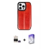 MARSİLYAN™- iPhone 14 Pro Max Kılıf Zirve Yansıma Serisi - Siyah Bilvis 5in1 3D Magic Cam Ekran Koruyucu + Bilvis Titan Kamera Lens - GS