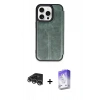 MARSİLYAN™- iPhone 14 Pro Max Kılıf Zirve Yansıma Serisi - Siyah Bilvis 5in1 3D Magic Cam Ekran Koruyucu + Raze Metal Kamera Lens - GS