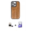 MARSİLYAN™- iPhone 14 Pro Max Kılıf Zirve Yansıma Serisi - Siyah Bilvis 5in1 5D Magic Hayalet Cam Ekran Koruyucu + Bilvis Titan Kamera Lens - GD