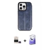 MARSİLYAN™- iPhone 14 Pro Max Kılıf Zirve Yansıma Serisi - Siyah Bilvis 5in1 5D Magic Hayalet Cam Ekran Koruyucu + Bilvis Titan Kamera Lens - GD