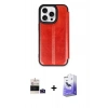 MARSİLYAN™- iPhone 14 Pro Max Kılıf Zirve Yansıma Serisi - Siyah Bilvis 5in1 5D Magic Hayalet Cam Ekran Koruyucu + Bilvis Titan Kamera Lens - DNMR