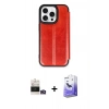 MARSİLYAN™- iPhone 14 Pro Max Kılıf Zirve Yansıma Serisi - Siyah Bilvis 5in1 5D Magic Hayalet Cam Ekran Koruyucu + Bilvis Titan Kamera Lens - GD