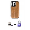 MARSİLYAN™- iPhone 14 Pro Max Kılıf Zirve Yansıma Serisi - Siyah Bilvis 5in1 5D Magic Hayalet Cam Ekran Koruyucu + Bilvis Titan Kamera Lens - GS