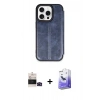 MARSİLYAN™- iPhone 14 Pro Max Kılıf Zirve Yansıma Serisi - Siyah Bilvis 5in1 5D Magic Hayalet Cam Ekran Koruyucu + Bilvis Titan Kamera Lens - SH