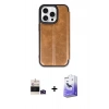 MARSİLYAN™- iPhone 14 Pro Max Kılıf Zirve Yansıma Serisi - Siyah Bilvis 5in1 5D Magic Hayalet Cam Ekran Koruyucu + Bilvis Titan Kamera Lens - DNMR